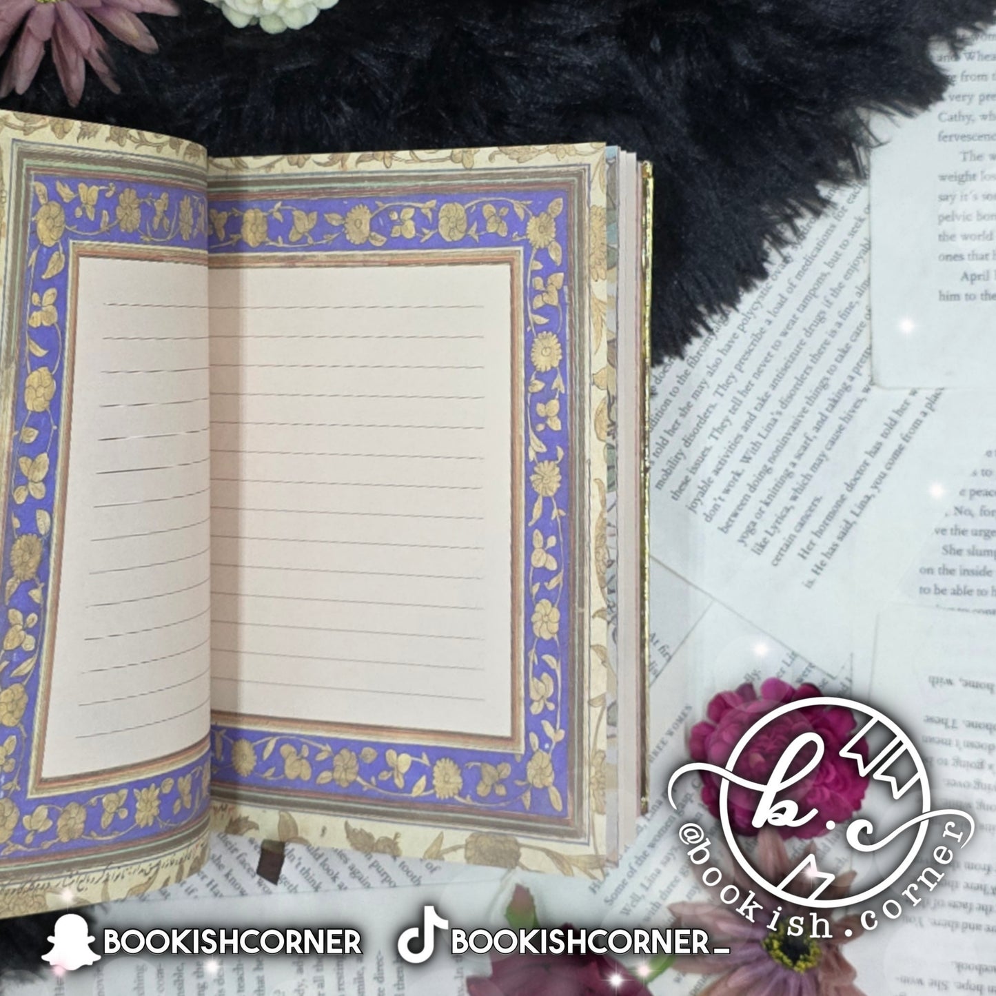 Vintage Girl Notebook - Beige