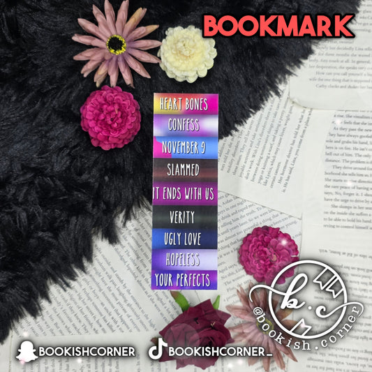 Colleen Hoover Bookmark