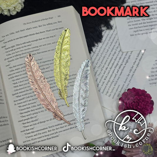 Metalic Feather Bookmarks