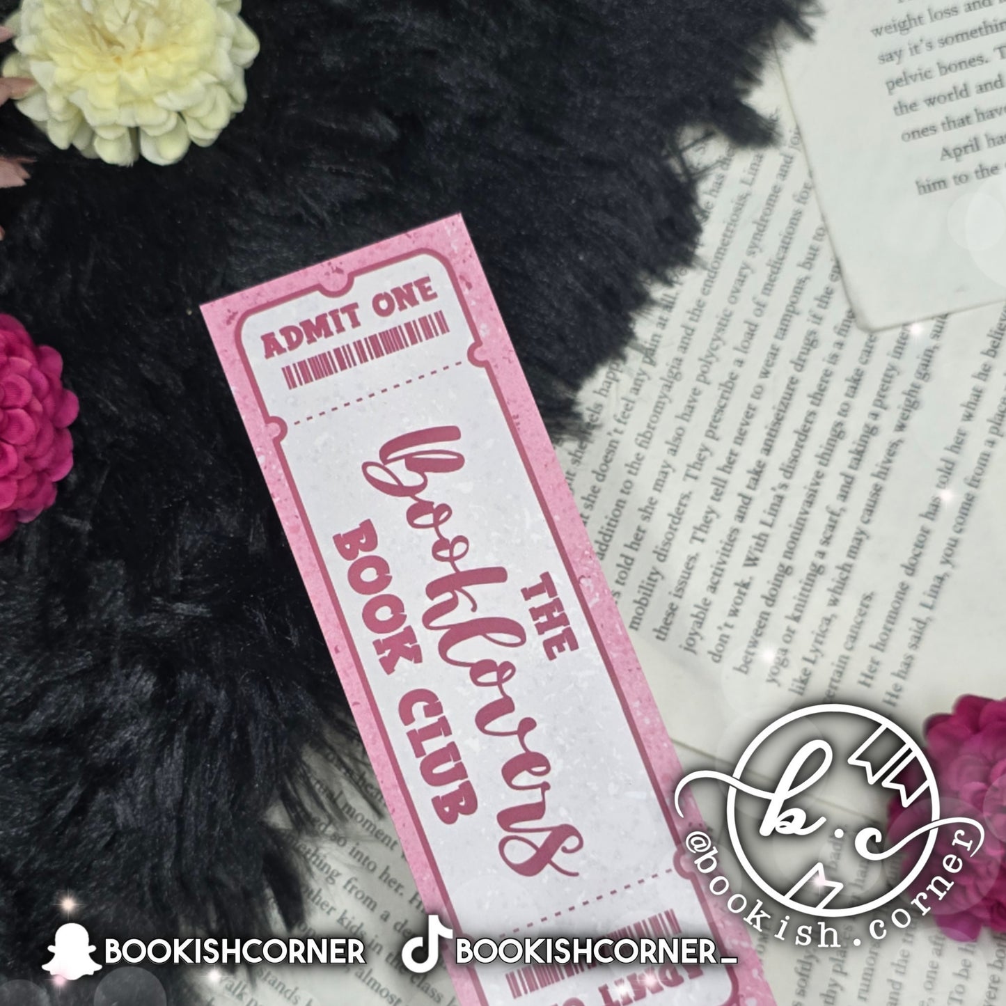 The Booklovers Book Club Bookmark