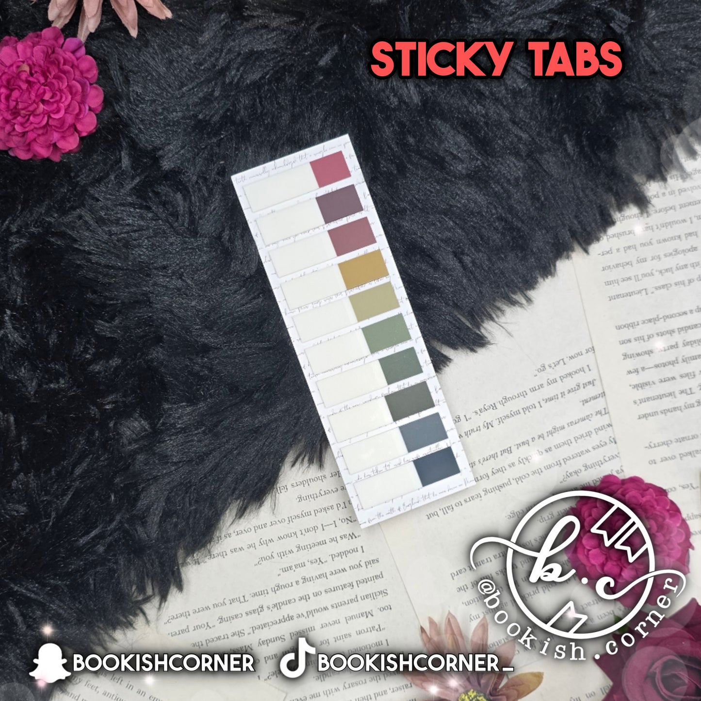 Dark Edge Sticky Tabs