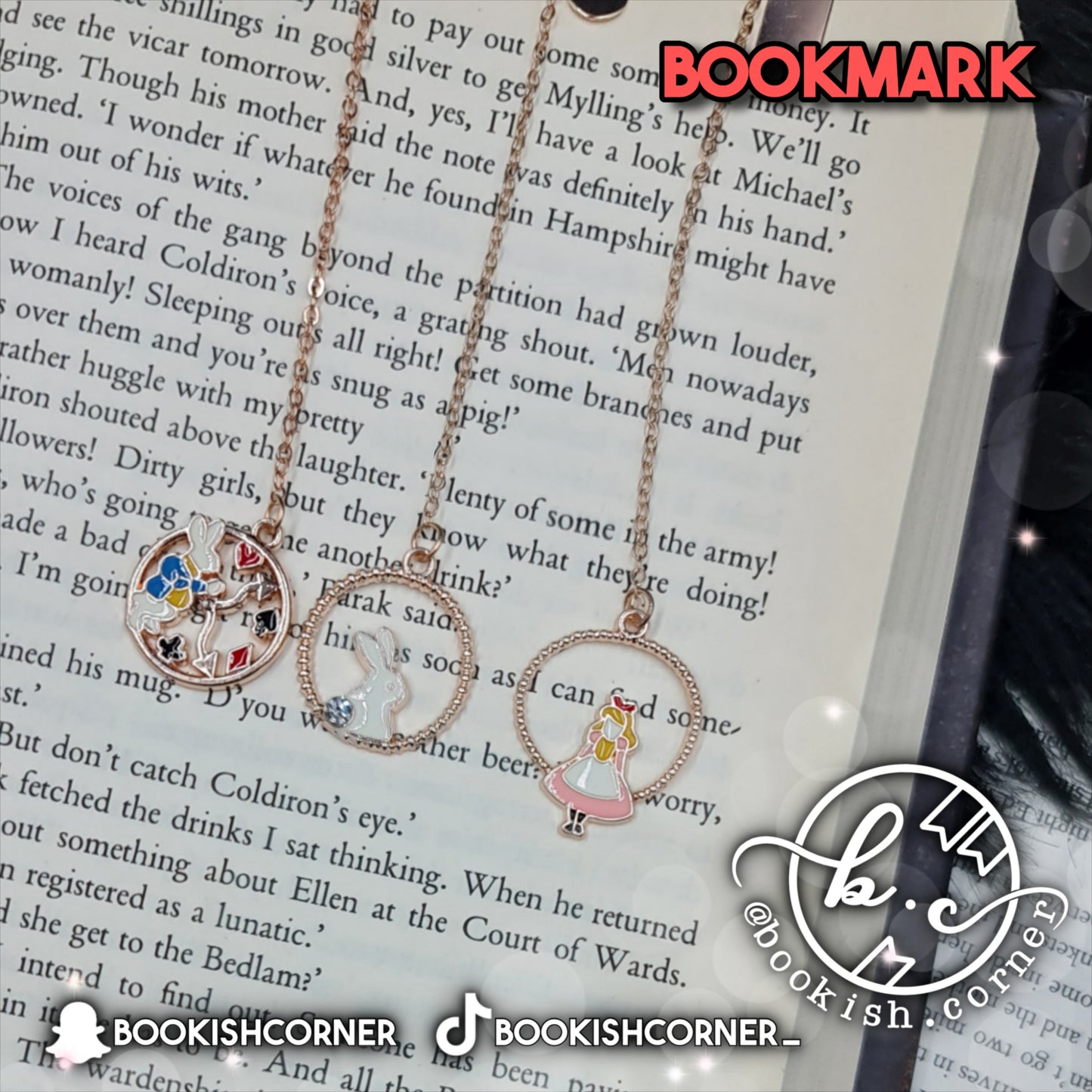 Alice In Wonderland Chain Bookmarks