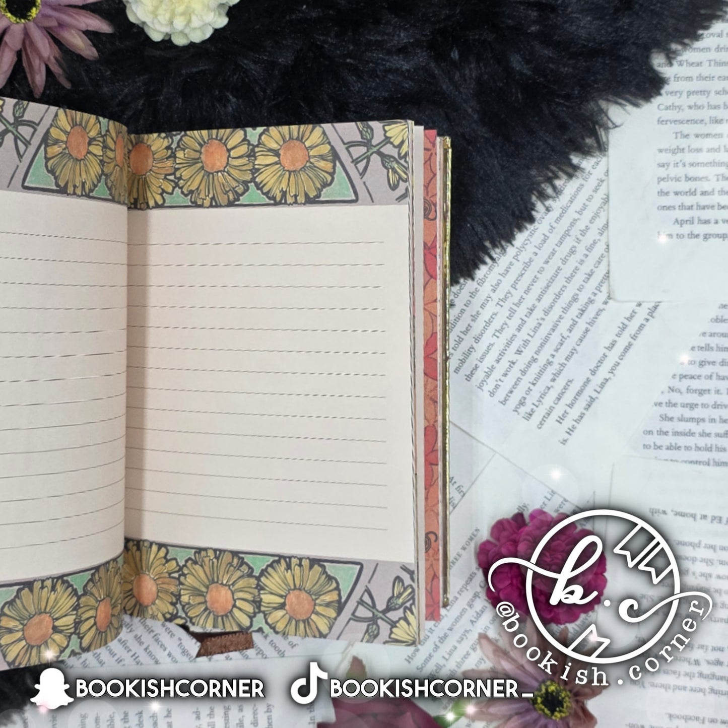 Vintage Girl Notebook - Beige
