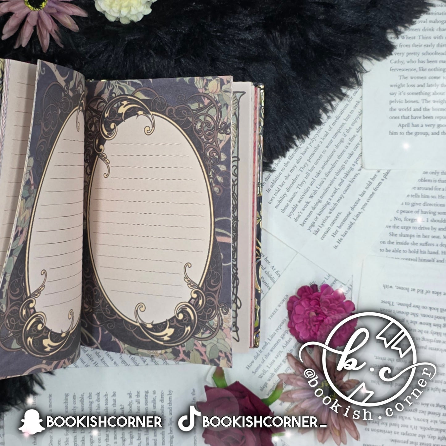 Vintage Girl Notebook - Beige