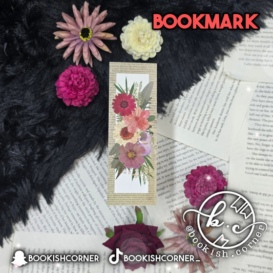 Vintage Flowers Bookmark