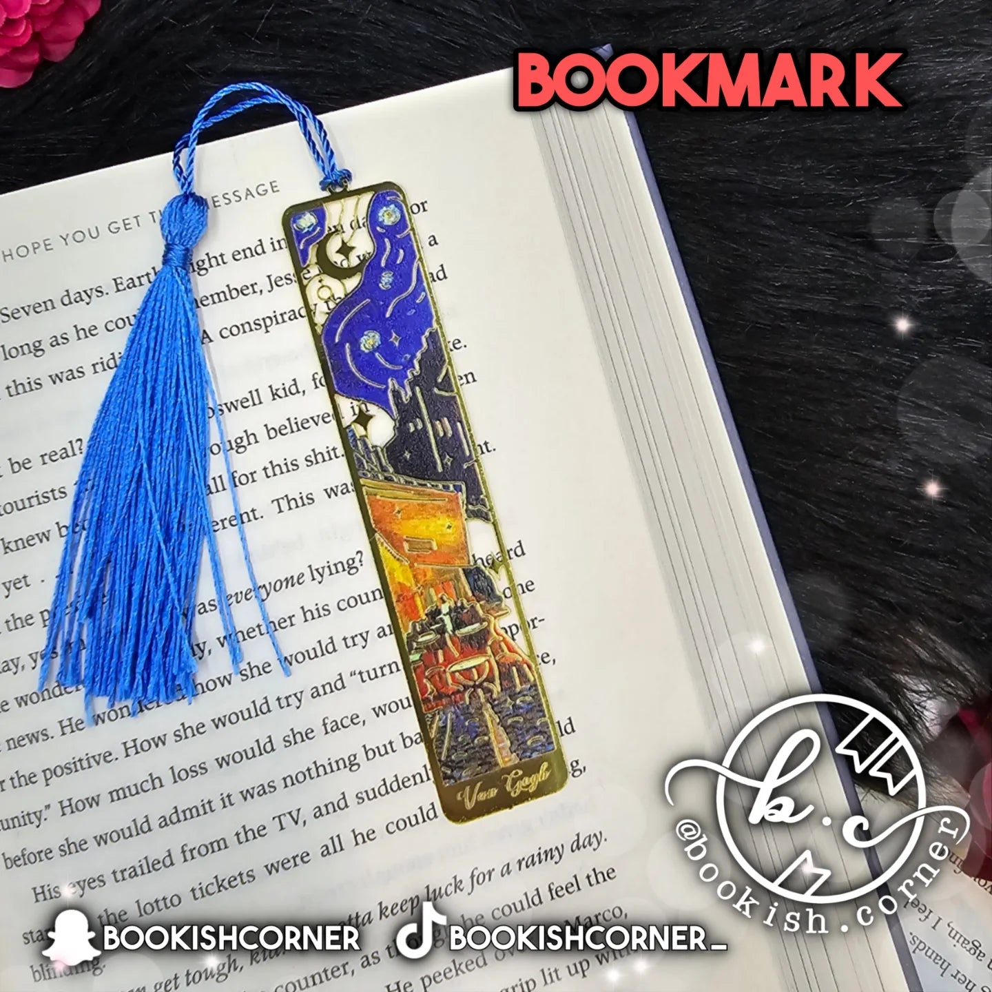 Oil Paintings Metal Bookmark (B)