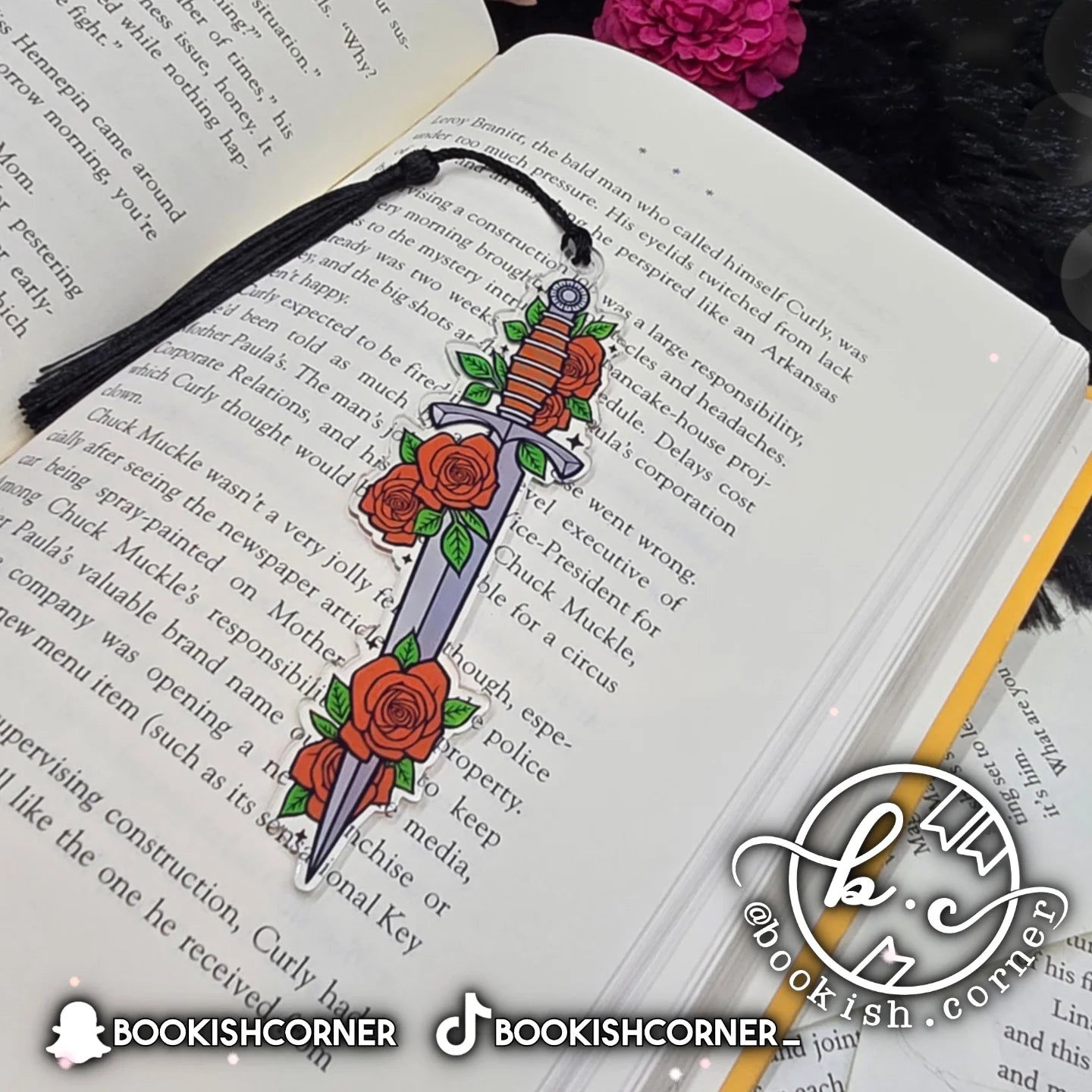Rosey Dagger Bookmark