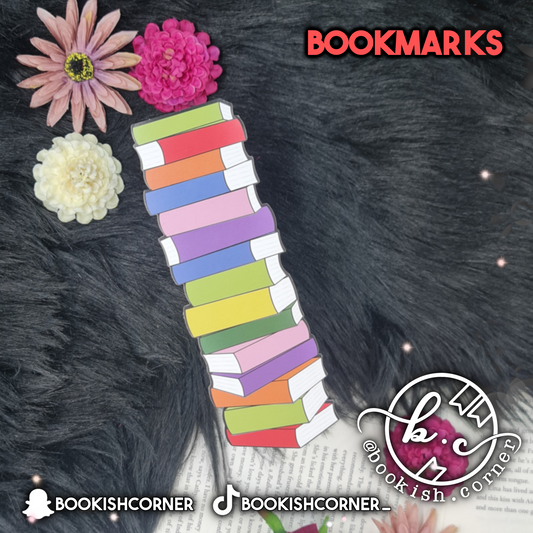 Book Stack Bookmark (A)