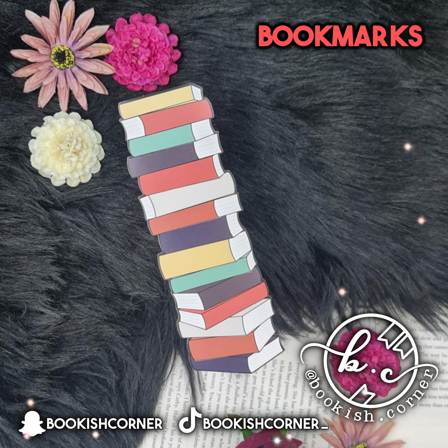 Book Stack Bookmark (C)