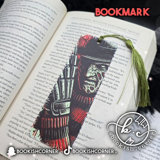 Scary Bookmark: Freddy Krueger