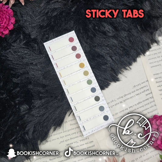Dark Dots Sticky Tabs