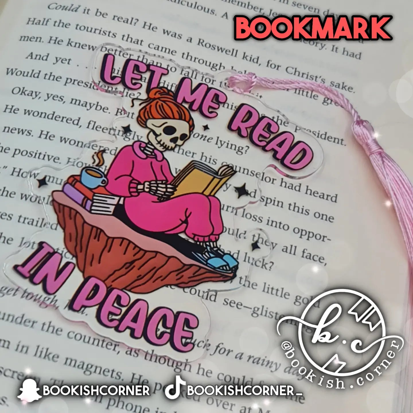 Let Me Read In Peace (B) Bookmark