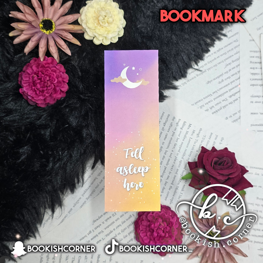 Feel Asleep Here Bookmark