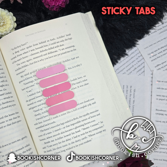 Rounded Sticky Tabs - Pink
