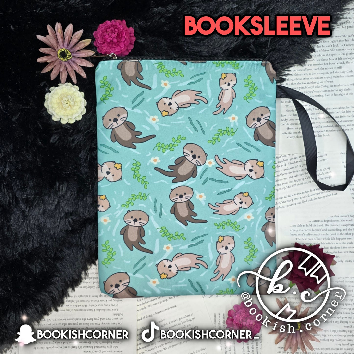 Floating Otters Booksleeve