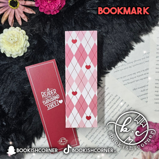 Stitched Hearts Bookmark