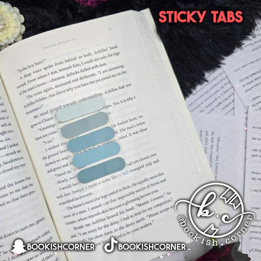 Rounded Sticky Tabs - Dusty Blue