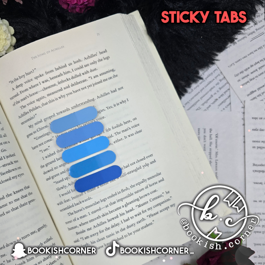 Rounded Sticky Tabs - Dark Blue