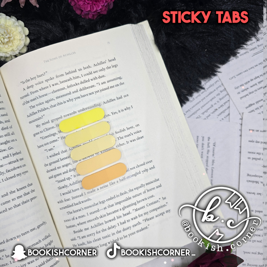 Rounded Sticky Tabs - Yellow