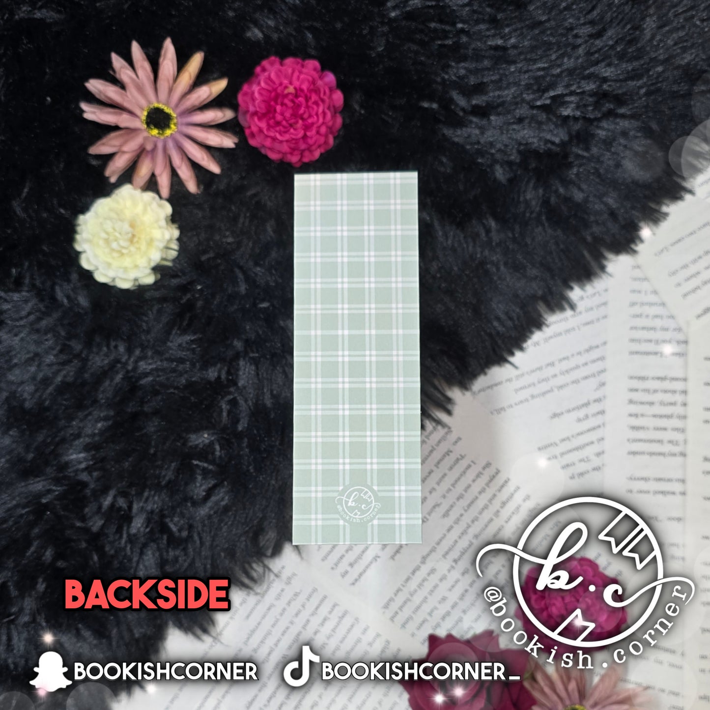 Framed Flowers Bookmark