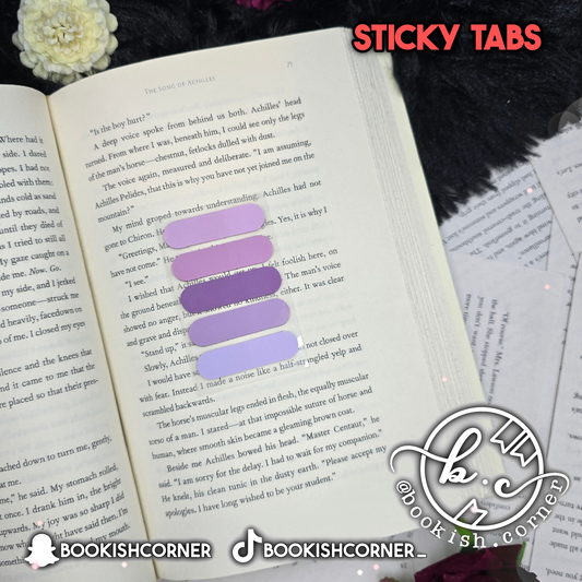 Rounded Sticky Tabs - Purple
