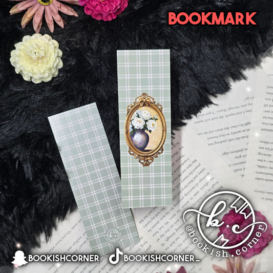 Framed Flowers Bookmark
