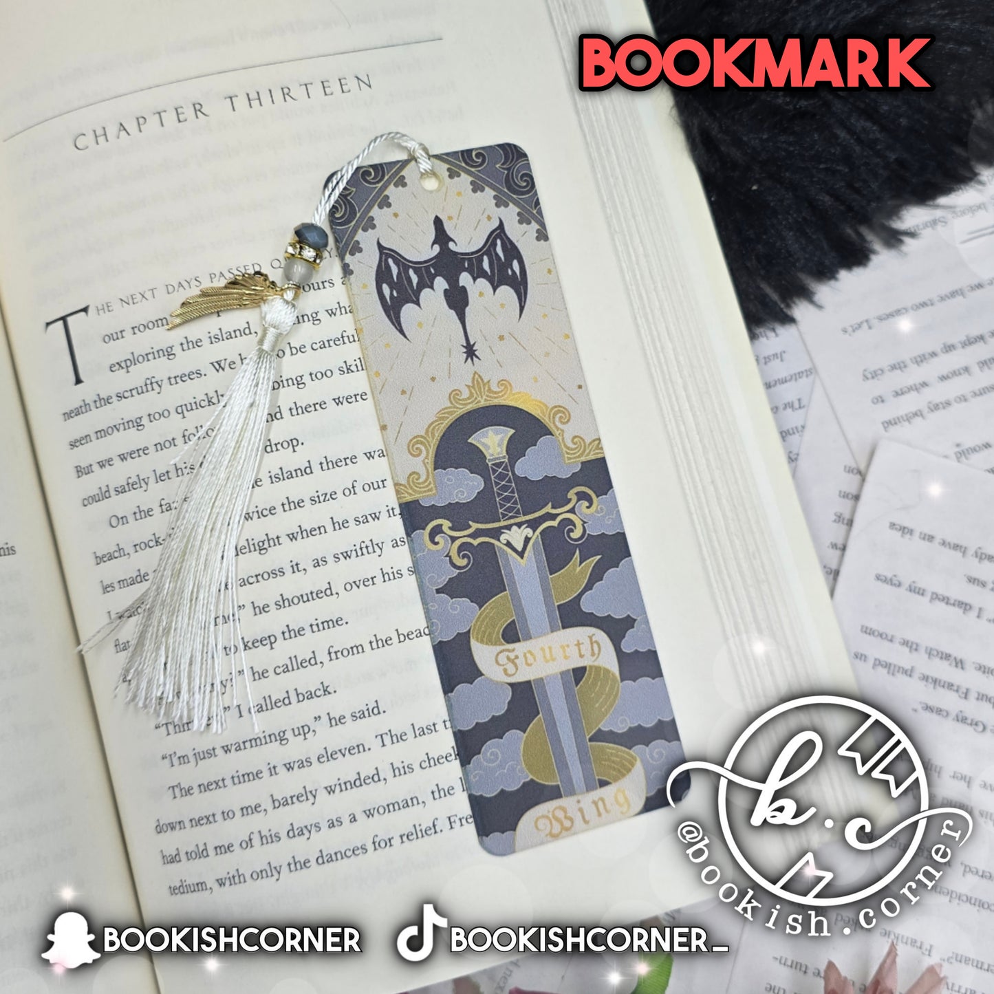 Fourth Wing Bookmark