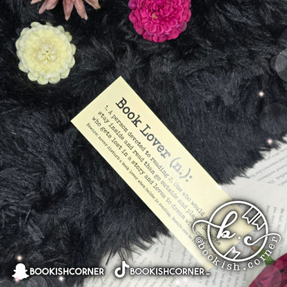 Booklover Beige Bookmark
