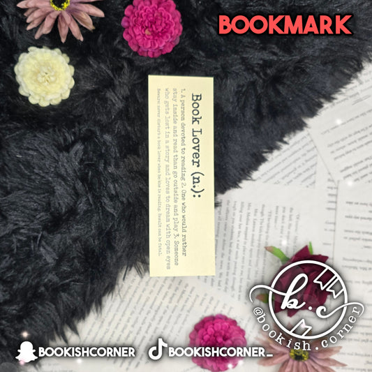 Booklover Beige Bookmark