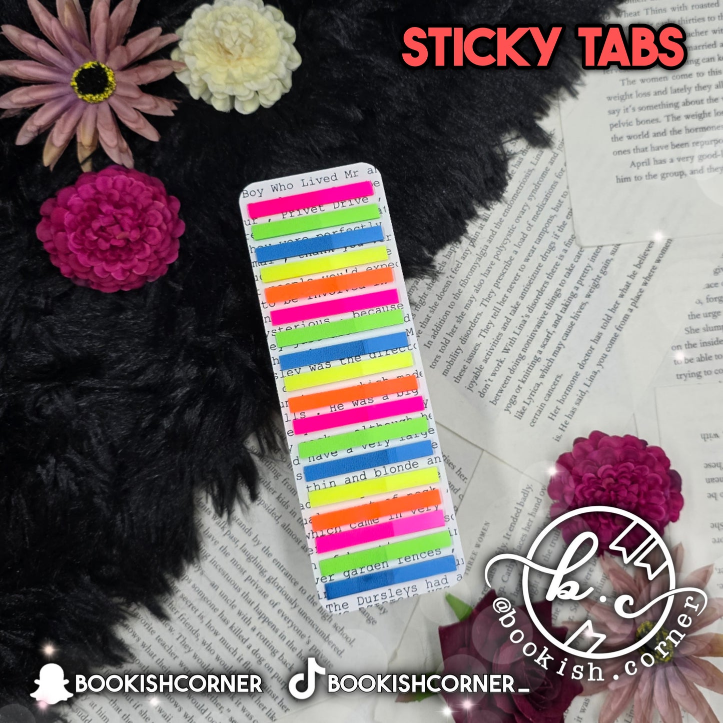 Thin Neon Sticky Tabs (short)